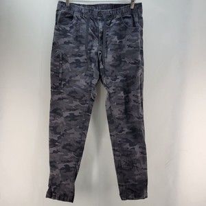 Men's Gray Camouflage Cargo Pants